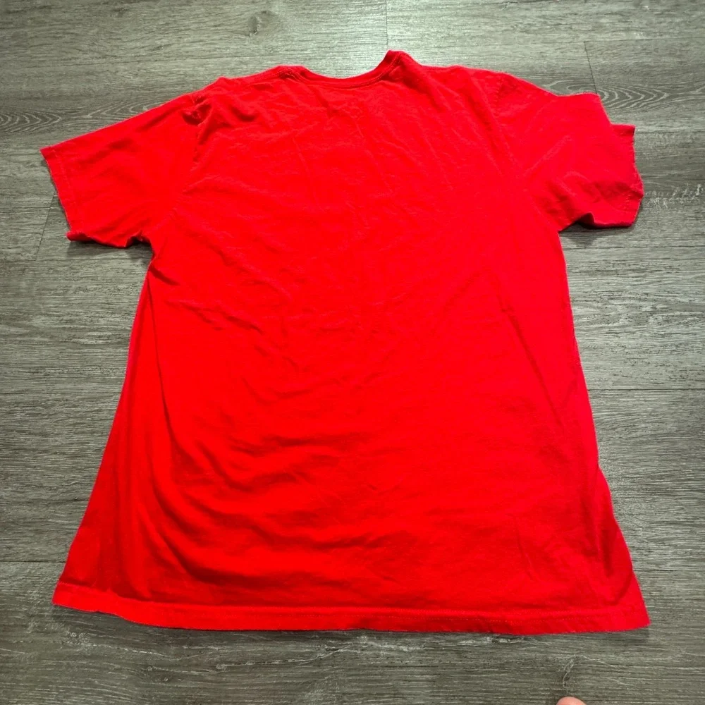 Los Angeles Clippers Shirt Mens XL‎ Red Adidas Logo Spellout Short Sleeve Tee
